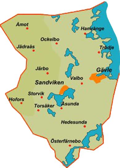 gästrikland karta Generalkarta över gästrikland sent 1600-tal - Europa ...