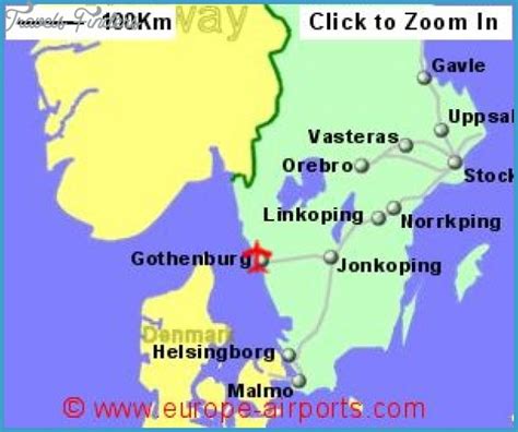 Gothenburg Sweden Map - TravelsFinders.Com