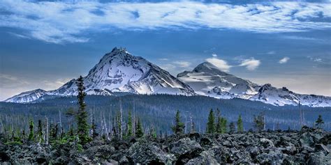 3 Sisters of Oregon Cascades Photograph by Bill Posner - Pixels