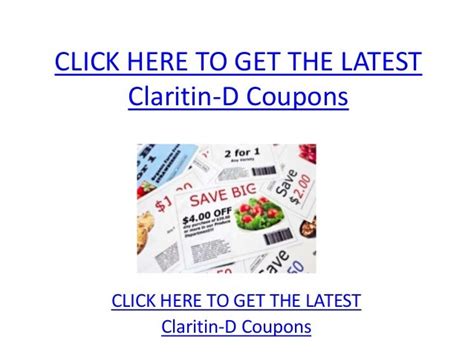 Claritin-D Coupons - Printable Claritin-D Coupons