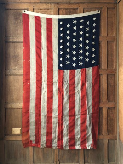 RESERVED - Antique 46 Star Flag, Original 46 Star American Flag, 1908 ...