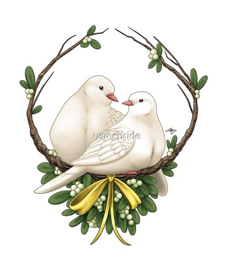 "Turtle Dove Christmas" by usmcbride | Redbubble