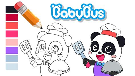 MENGGAMBAR DAN MEWARNAI BABYBUS - YouTube