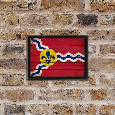 St. Louis Missouri State Flag Saint Louis Home Wall Decor Art - Etsy