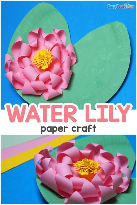 Water Lily Paper Plate Craft - Easy Peasy and Fun