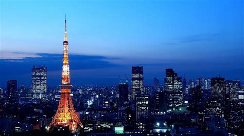 Wallpaper : 1920x1080 px, city lights, Japan, skyline, Tokyo Tower ...