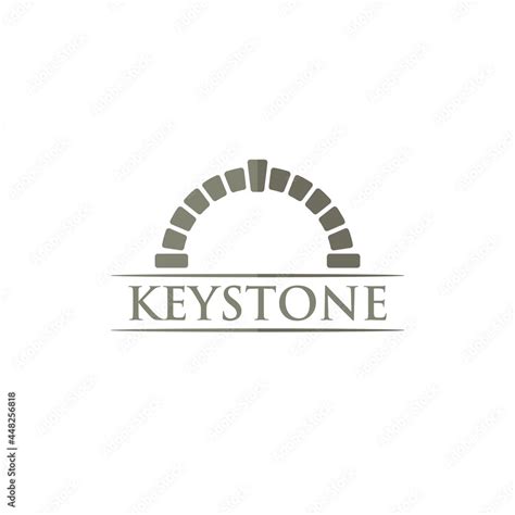 Key Stone Logo Design. Keystone Vector Illustration. Stock Vector ...