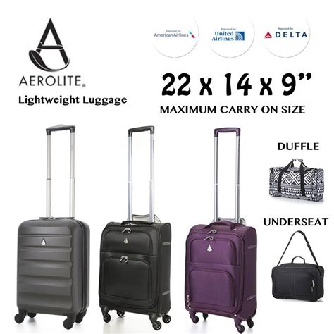 22x14x9" American United Delta Airline Maximum Carry On Luggage Travel ...