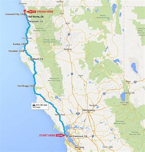 Best Northern California Coast Road Trip + 5 Day Driving Itinerary ...