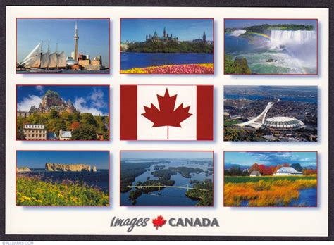 Canadian places, Overall country - Canada - Postcard - 329