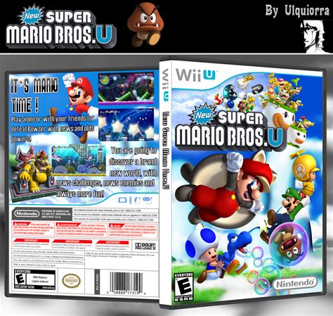 New Super Mario Bros U Wii U Box Art Cover by Ulquiorra