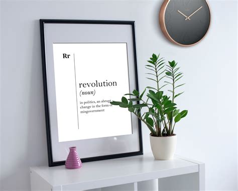 Revolution Definition Print Revolution Poster Politics Quotes Lawyer ...