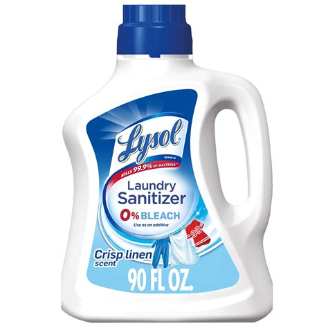 Lysol Laundry Sanitizer, Crisp Linen, 90 oz, Eliminates Odors and Kills ...