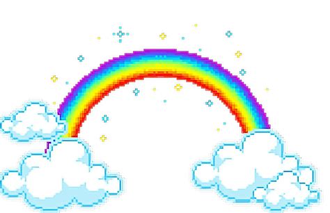 Download High Quality rainbow transparent pixel Transparent PNG Images ...