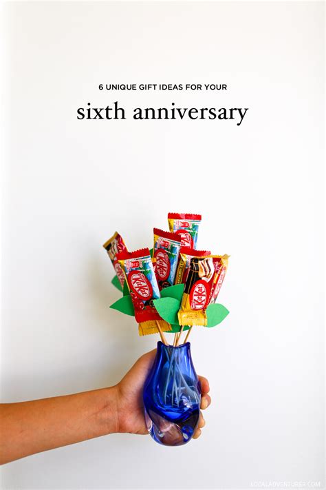 6 Unique 6th Year Anniversary Gift Ideas Iron, Sweets, and Wood Theme