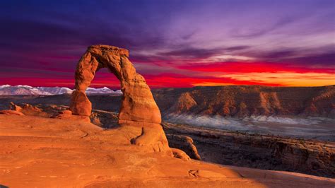 Red Desert Panorama Arches National Park Wallpapers - Wallpaper Cave