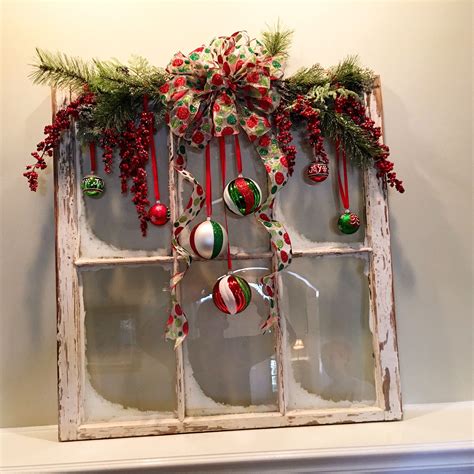 20++ Old Window Christmas Decor - PIMPHOMEE