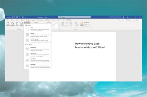 How to Remove Page Breaks from Microsoft Word with Ease