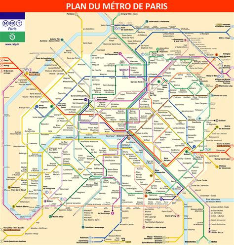 Mapa Metro Paris 2023 - IMAGESEE