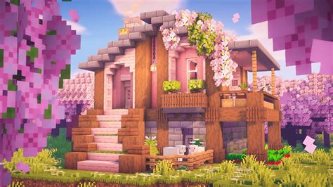 Gorgeous Pink House Design Ideas in Minecraft - TBM | TheBestMods