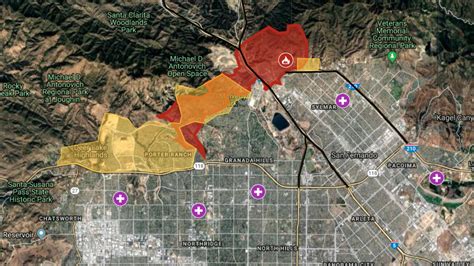 Los Angeles Fire Evacuation Map