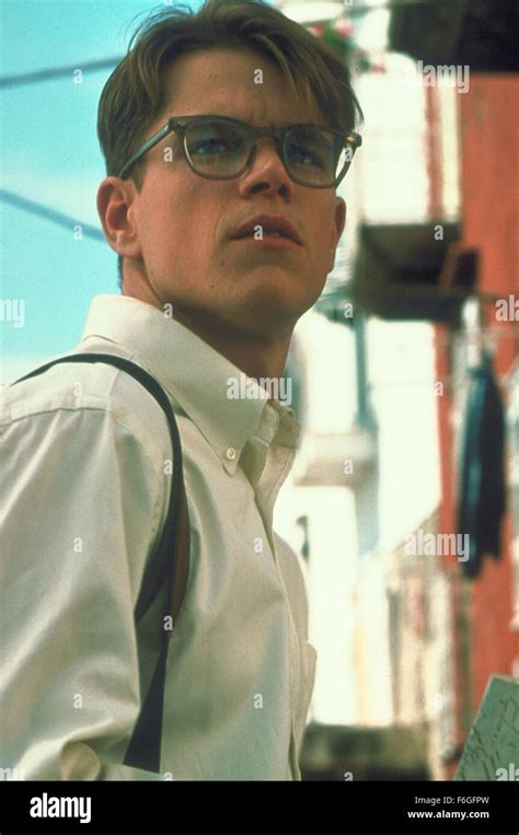 Dec 12, 1999; Rome, ITALY; Actor MATT DAMON as Tom Ripley in 'The ...