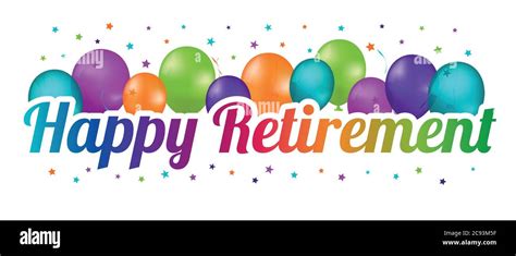 Happy retirement balloon Cut Out Stock Images & Pictures - Alamy