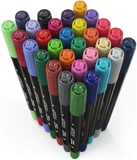 Fabric Markers, Assorted Colors - Set of 30 | ARTEZA