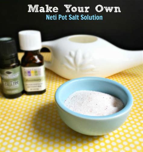 Essential Oils: Neti Pot Salt Solution or Sinuses - My Life Cookbook ...