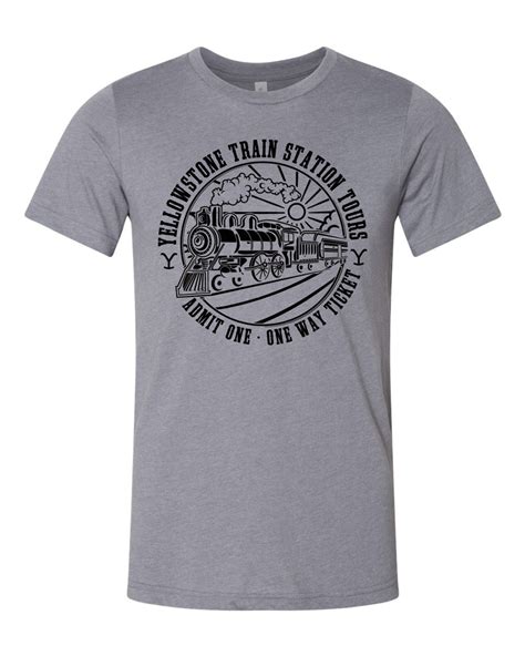 Yellowstone train station tours unisex tshirt | Etsy