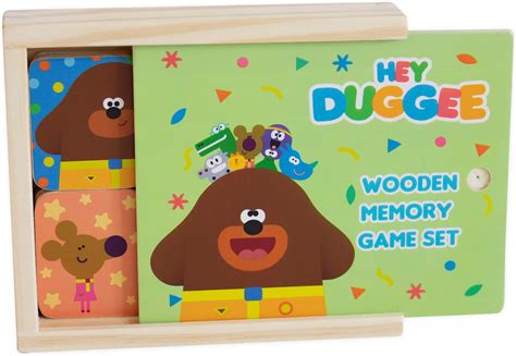 Hey Duggee 1079 WOODEN MEMORY GAME FROM HIT TV Show Toy, Multi, Age 2 ...