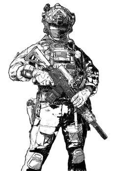 Special Forces | Military drawings, Army drawing, Military artwork