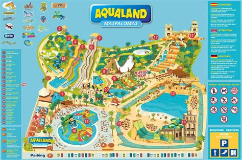 Aqualand Maspalomas Map and Brochure (2020 - 2024) | ThemeParkBrochures.net