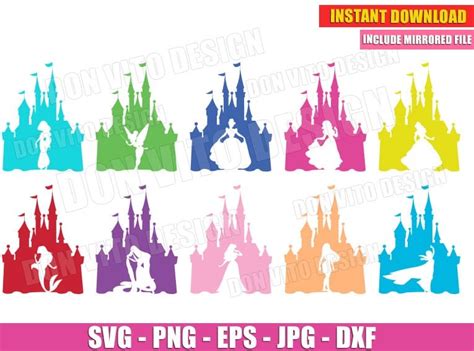 156 Cricut Disney Princess Svg SVG PNG EPS DXF File