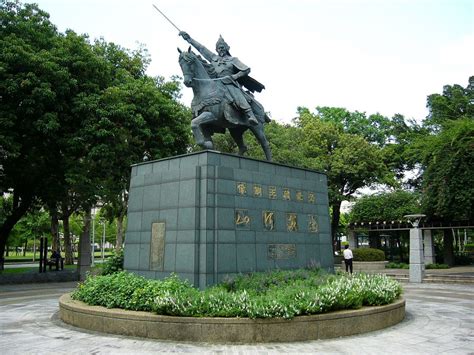 Equestrian statue of Yue Fei in Taipei Taiwan