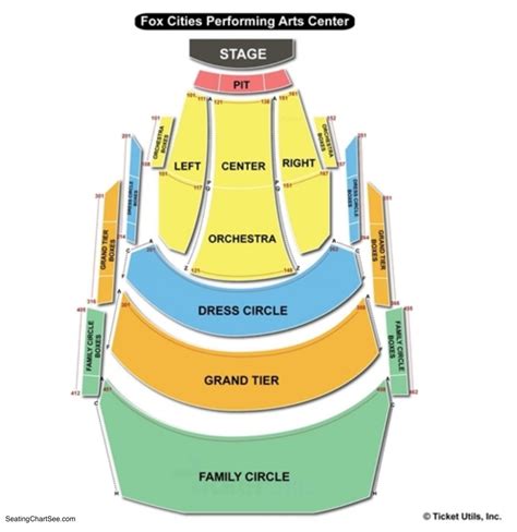 Appleton Performing Arts Center Seating Chart - Center Seating Chart