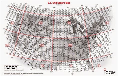 US Grid Square Map | Map, Grid, Square