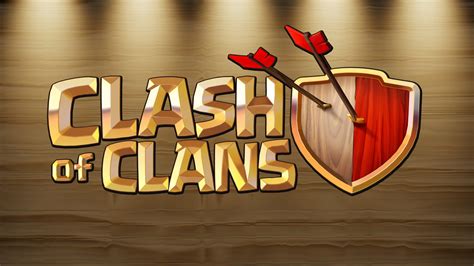 clash of clans logo wallpaper background 58486 Clash Of Clans Logo ...