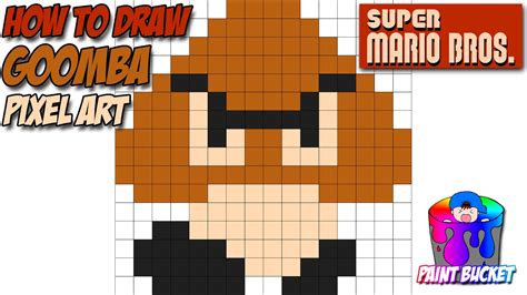 Mario Pixel Art Grid Goomba : Pixilart is a social platform for all ages.