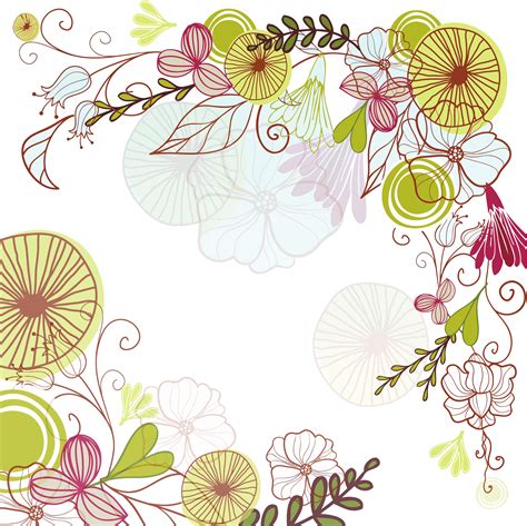 Clipart - Floral Corner Border Frame