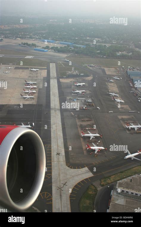 Mumbai Airport aerial view Kingfisher Airlines Stock Photo - Alamy