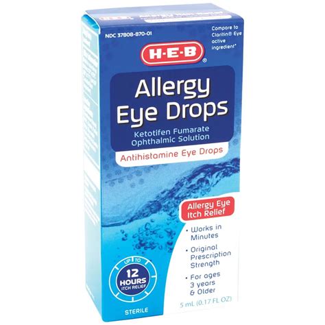 H-E-B Allergy Eye Drops - Shop Eye Drops & Lubricants at H-E-B