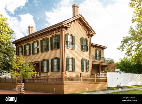 Abraham Lincoln home in Springfield, IL Stock Photo - Alamy