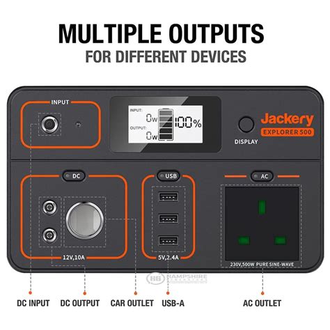 Jackery Explorer 500 | Portable Power Stations | Hampshire Generators