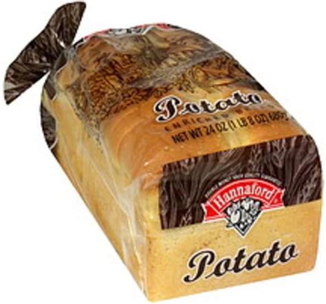 Hannaford Potato Enriched Bread - 24 oz, Nutrition Information | Innit