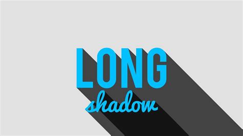 Create the Long Shadow Effect! | Photoshop Tutorial - YouTube