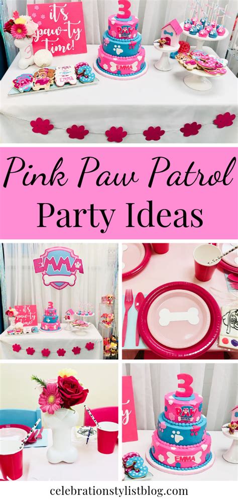 Pink paw patrol party ideas – Artofit