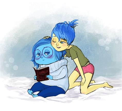 Joy X Sadness: Put that book away by catharticaagh | Disney art ...