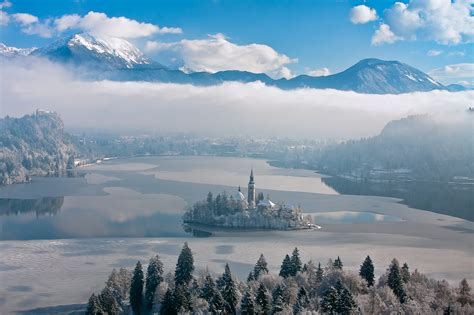 Frozen Lake Bled - Travel Slovenia