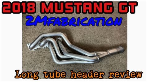 Long tube headers review for 2018-2021 mustang Gt (2MFABRICATION) - YouTube